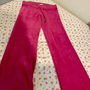 *SOLD* Juicy Couture Hot Pink Velour Pants